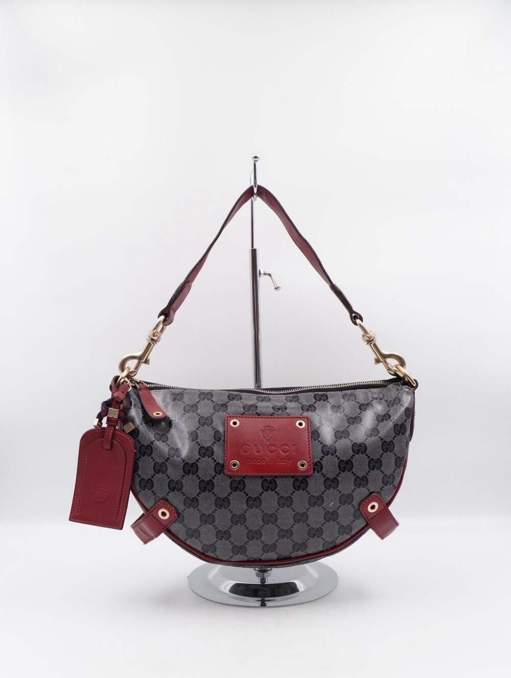 CP42 💟 Gucci GG Crystal Canvas Voyager Hobo